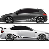 Set 2 Pcs Car Sticker Side Door Decals Racing Stripes Auto Sport for Left and Right Side