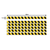 6x Set Floor Stickers Yellow and Black Bands | Warning Stickers | Signage decals