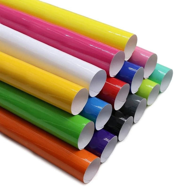 Multicolor Glossy Permenent Self Adhesive Film for Glass, Windows, Wall, Car and others Vinyl Roll Design Film