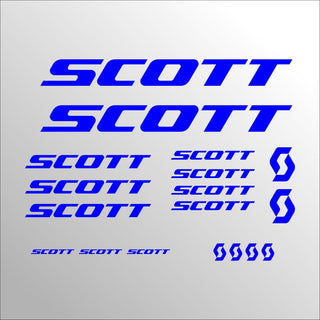 Conjunto de 18 peças com logotipo Scott Mountain Bike. Decalque esportivo adesivo para bicicleta
