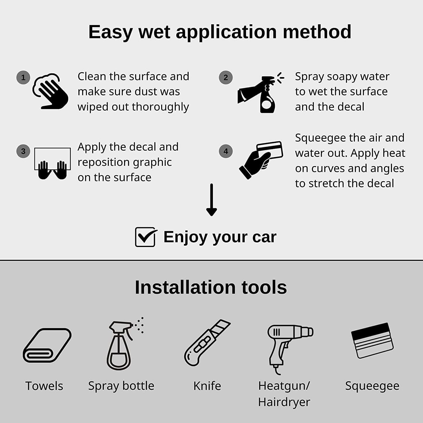 Conjunto de listras de capô do Mini Cooper, listras para capô, teto e porta-malas, listras dianteiras superiores traseiras, decalques de decoração de corrida, gráficos de vinil adesivo