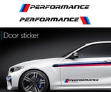 2 Pcs logo M Performance Limited Edition Side Door Reflective Sticker For BMW | Sport vinyl decal graphics