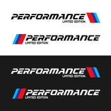 2 Pcs logo M Performance Limited Edition Side Door Reflective Sticker For BMW | Sport vinyl decal graphics