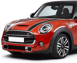 2Pcs Set Color-Mixed Mini Cooper bonnet stripes, stripes for hood, roof and boot, front top rear stripes, racing decoration decals