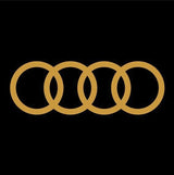 Set 2 Stück Audi Emblem Aufkleber Aufkleber | Premium-Set mit 2 Logos-Aufklebern