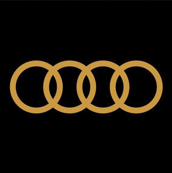 Set 2 Stück Audi Emblem Aufkleber Aufkleber | Premium-Set mit 2 Logos-Aufklebern