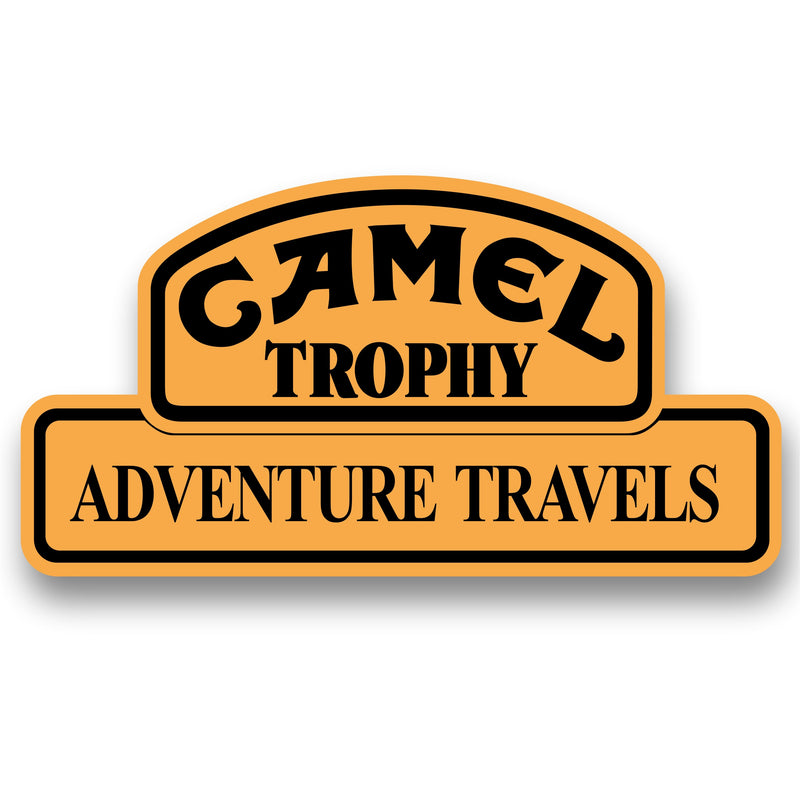 Kit 2 Pcs Camel Trophy Adventure Adesivos | Troféu Travels Camel 4x4 decalques para ambos os lados