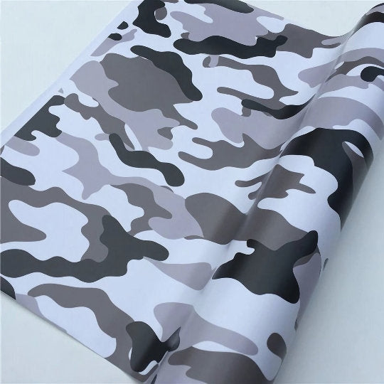 Arctic Snow Camo Vinyl Film Car Wrap Camuflagem Vinyl Wrapping Car Sticker Car Console Bike Computer Laptop Skin Scooter Motorcycle