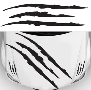 Kit 3 Pcs Claw Marks Decalque Adesivo para Farol de Carro. Conjunto de adesivos de vinil para capô de carro grunge