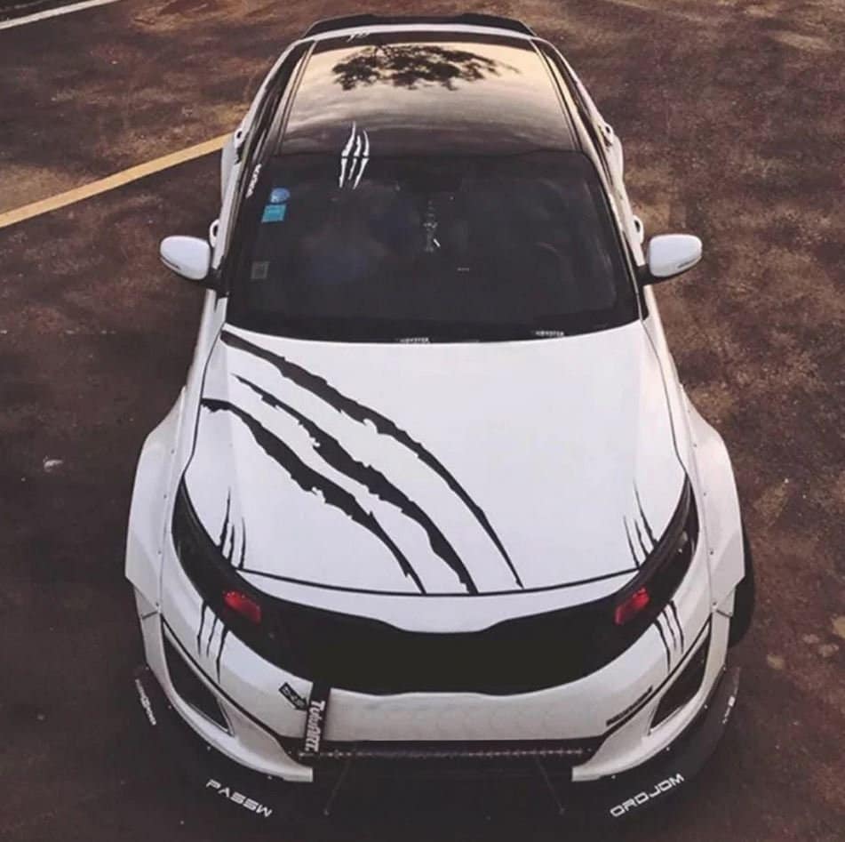 Kit 3 Pcs Claw Marks Decal Sticker for Car Headlamp