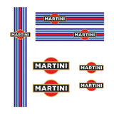 Set Adhesive sticker for Vespa Martini motorcycle