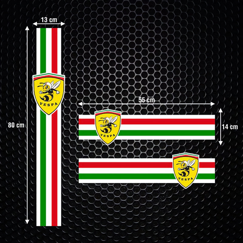 Set selbstklebender Aufkleber für Auto, Motorrad, Vespa Italia