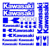 15X Logos Set Kawasaki Racing Decal Stickers | Premium Logo Decals | Racing decor Adhesives