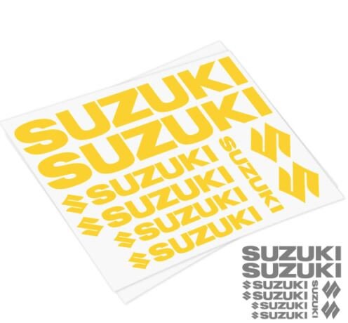 7X Suzuki Logos Set Racing Aufkleber Aufkleber | Premium-Logo-Aufkleber | Renndekor-Klebstoffe