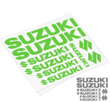 7X Suzuki Logos Set Racing Decal Adesivos | Decalques Premium do logotipo | Adesivos para decoração de corrida