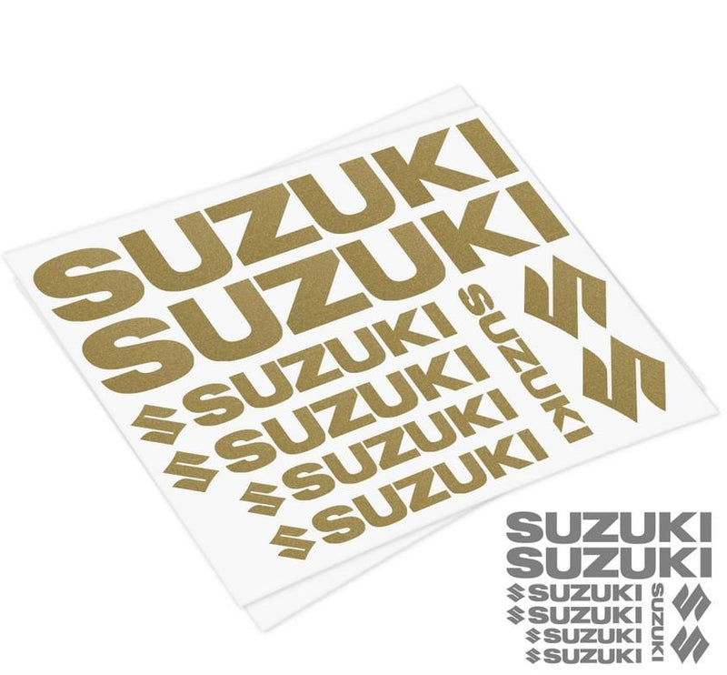 7X Suzuki Logos Set Racing Decal Stickers | Premium Logo Decals | Racing decor Adhesives