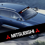 Car Windshield Sticker Decal Car Window Banner Sticker Compatible with Mitsubishi