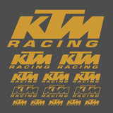 14 Pcs Conjunto de Logotipos KTM Racing Decal Adesivos | Kit Premium Logo Decalques | Adesivos para decoração de corrida