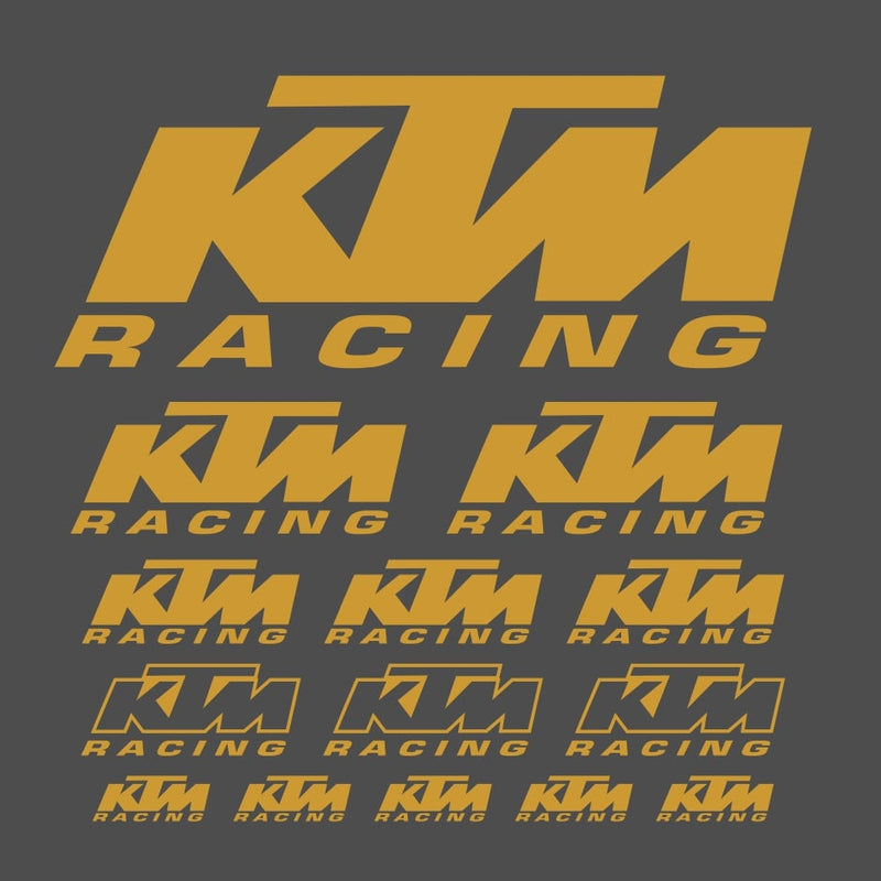 14-teiliges Logo-Set KTM Racing-Aufkleber | Kit Premium-Logo-Aufkleber | Renndekor-Klebstoffe