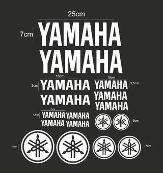 17X Logos Set Yamaha Racing Decal Stickers