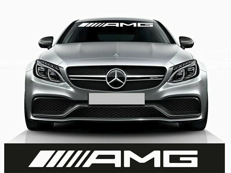 Windshield Mercedes AMG Car Sunstripe Sticker. Mirror vinyl stikers stripes decal graphics for car and truck