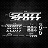 Conjunto de 18 peças com logotipo Scott Mountain Bike. Decalque esportivo adesivo para bicicleta