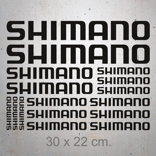 16 Pcs Set Shimano Sport Mountain Bike Stickers Graphics