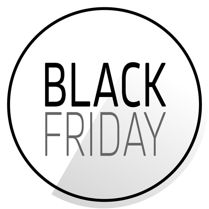 2 Pcs Set Black Friday commercial showcase promo Stickers  |  Kit Sales Stickers | Signage decals