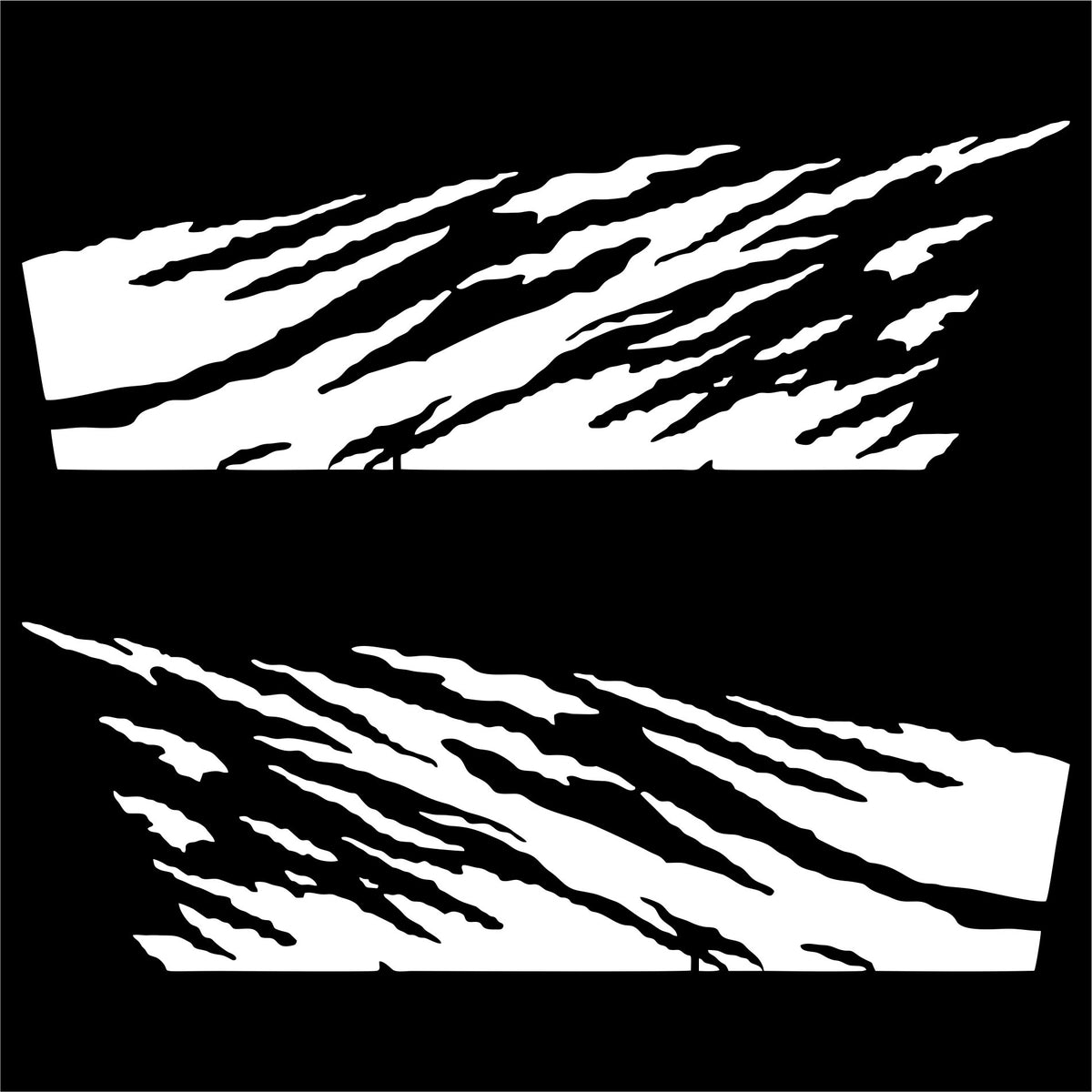 Set 2 Pcs Lateral Vinyl Off Road vehicle Both Sides Fire Decal
