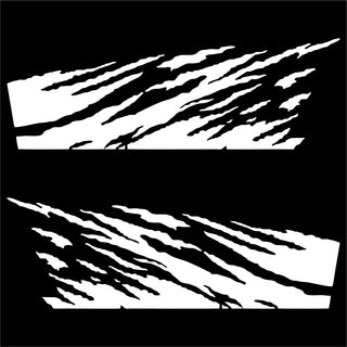 Set 2 Pcs Lateral Vinyl Off Road vehicle Both Sides Fire Decal
