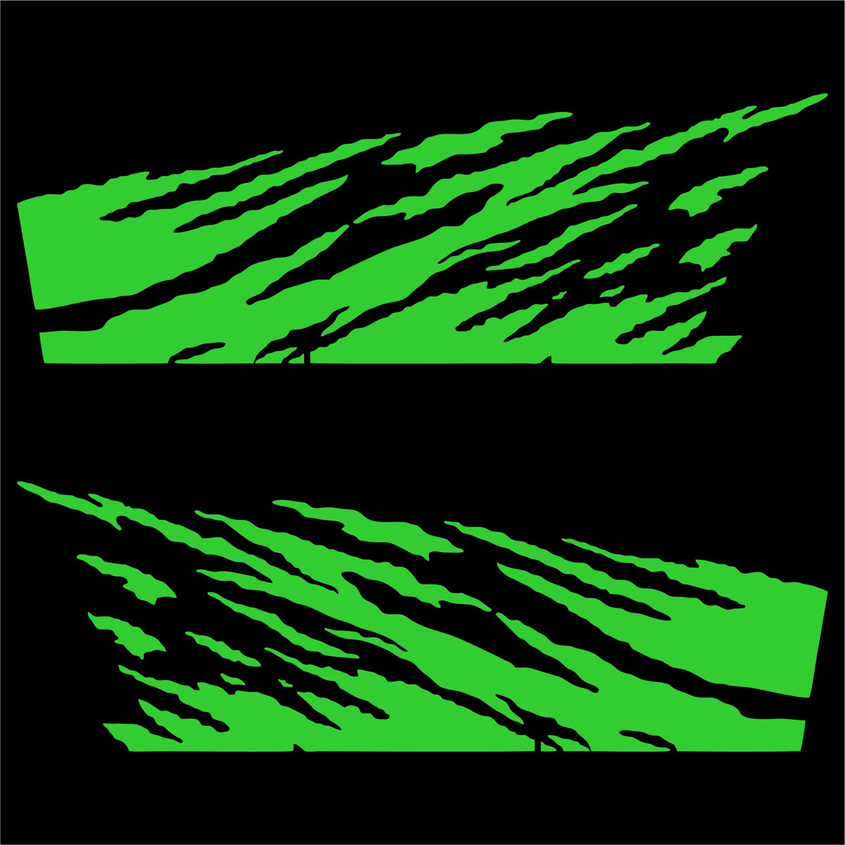 Set 2 Pcs Lateral Vinyl Off Road vehicle Both Sides Fire Decal