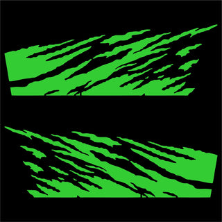 Set 2 Pcs Lateral Vinyl Off Road vehicle Both Sides Fire Decal