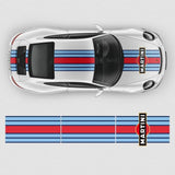 Martini Racing Stripes Set for Carrera - Vinyl self adhesive graphic car sticker decals