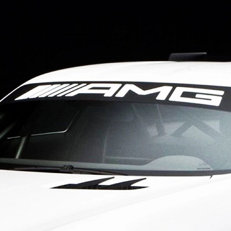 Windshield Mercedes AMG Car Sunstripe Sticker. Mirror vinyl stikers stripes decal graphics for car and truck