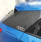 Set 2 Stück Audi Emblem Aufkleber Aufkleber | Premium-Set mit 2 Logos-Aufklebern