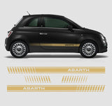 Abarth Stripes Set for Italian Fiat 500 - Vinyl self adhesive graphic car sticker decals