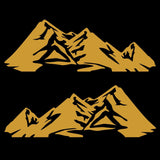 2 Pcs Set Mountains Car Decal Vinyl Sticker For Vans and Trucks Trailer Side Bodies