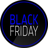 2 Pcs Set Black Friday commercial showcase promo Stickers  |  Kit Sales Stickers | Signage decals