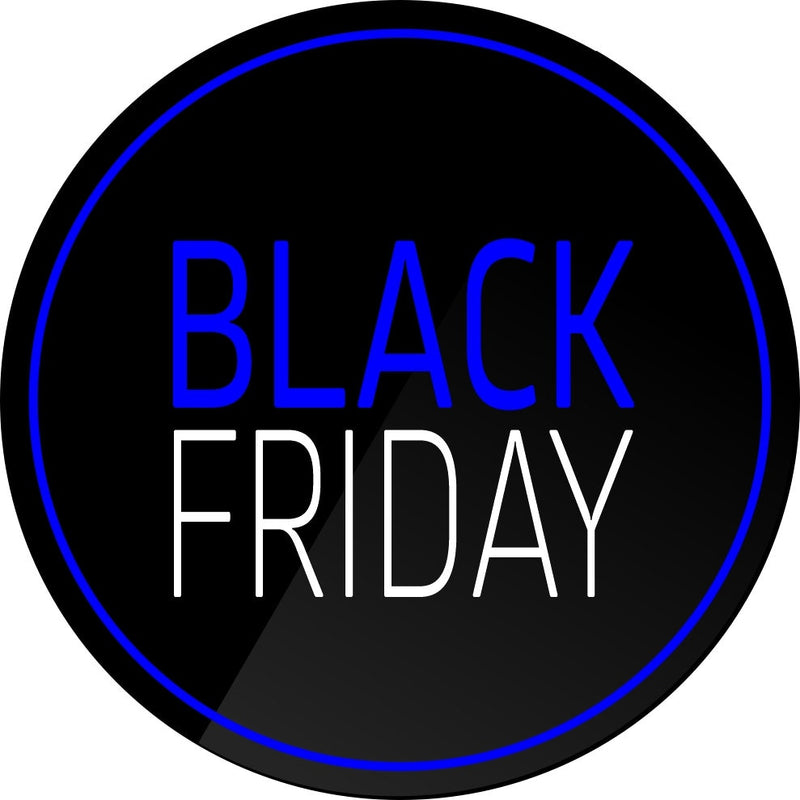 2 Pcs Set Black Friday commercial showcase promo Stickers  |  Kit Sales Stickers | Signage decals