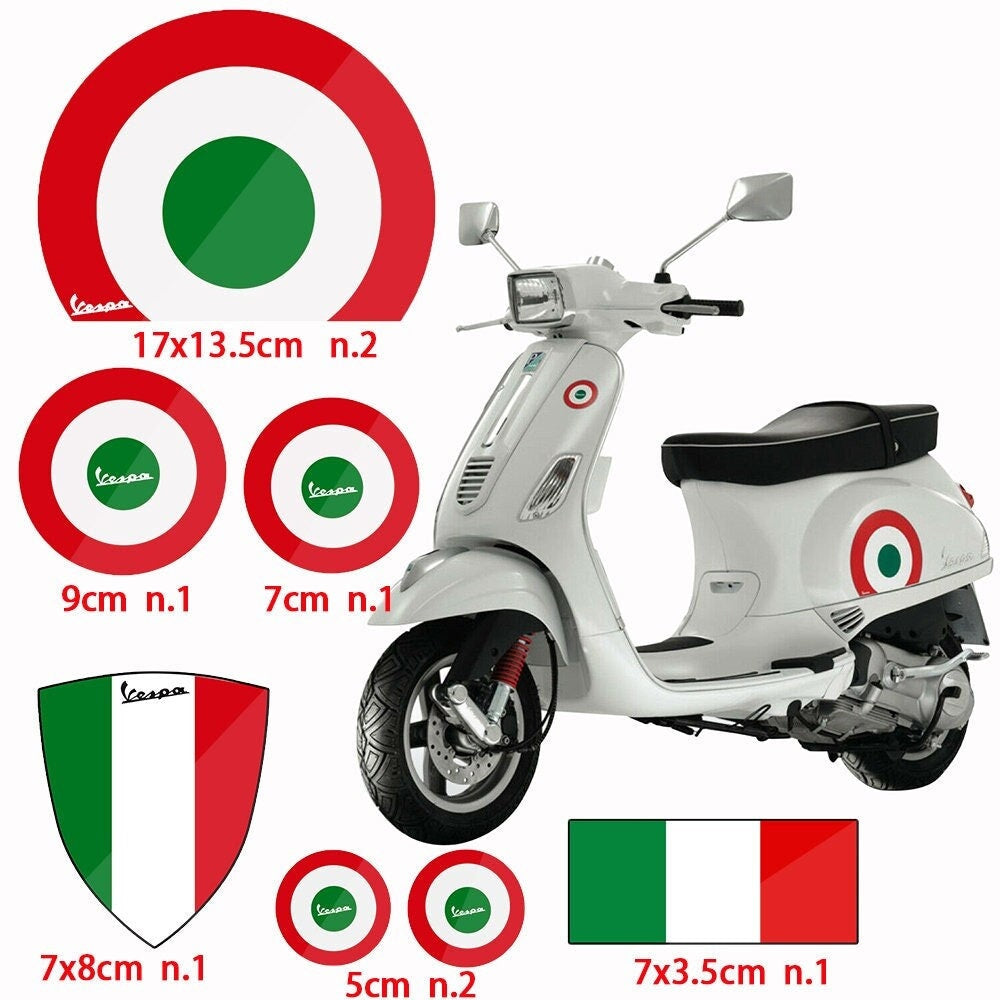 Set Vespa Primavera Italy Theme Italy Graphic decals motorbike
