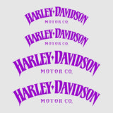 4Pcs Harley Davidson Decal Stickers kit | Set kit Moto Adhesive Decor