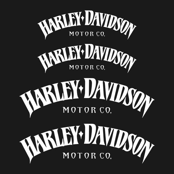 4-teiliges Harley-Davidson-Aufkleber-Set | Set-Kit Moto-Klebedekor