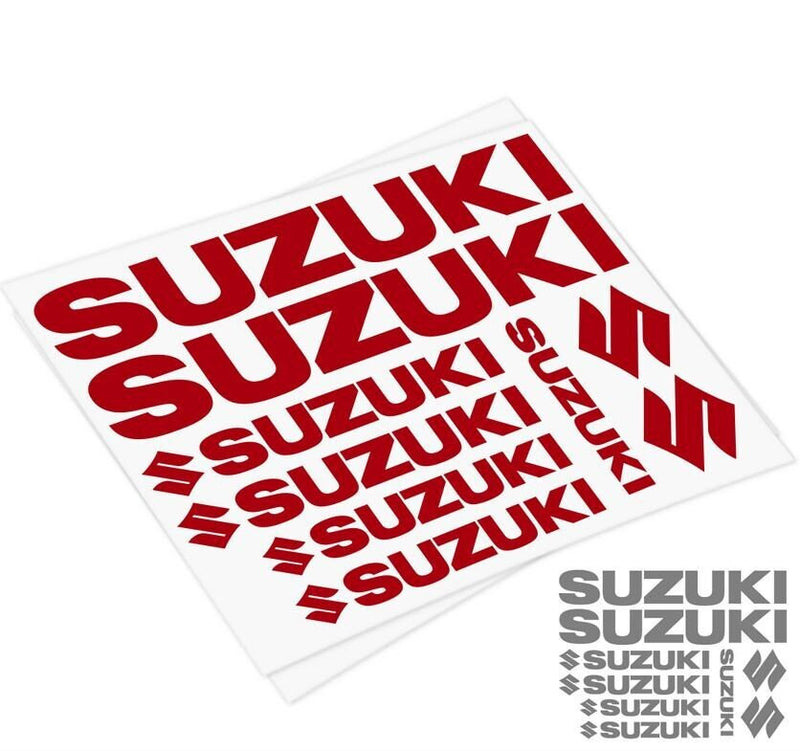 7X Suzuki Logos Set Racing Aufkleber Aufkleber | Premium-Logo-Aufkleber | Renndekor-Klebstoffe