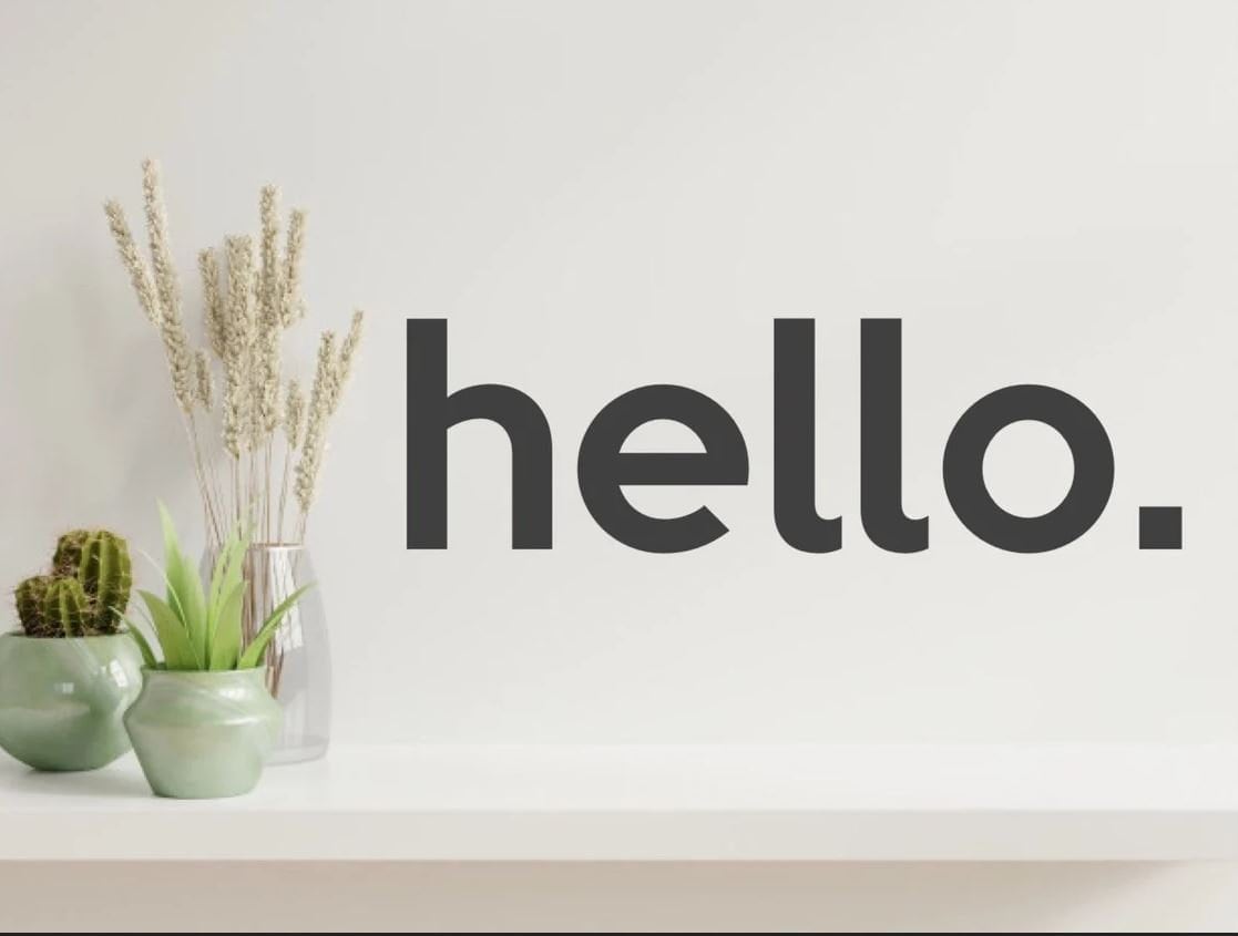 Hello Wall Decal
