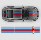 Martini Racing Stripes Set for Carrera - Vinyl self adhesive graphic car sticker decals