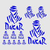 Set mit 12 Dakar-Rennaufklebern | Kit Premium-Logo-Aufkleber | Renndekor-Klebstoffe