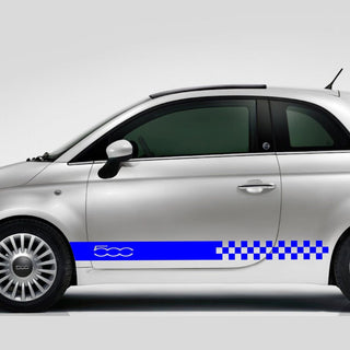 Set Fiat 500 Universal Car Side Skirt Stickers Decal