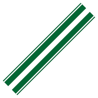 Conjunto de 2 peças de decalque de capuz de corrida preto listras decalques de corrida esportiva. Gráficos de faixa de capô de estilo