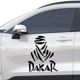 2Pcs Dakar Racing Vinyl Decal Sticker Car, Motorcycle, 4x4, Motorsport Competition Side Stickers