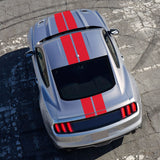 Set 2 Pcs Car Stickers Auto Hood Bonent Roof Tail Decor Decal Graphics Stripes Kit Vinyl Tuning Cover for Mustang